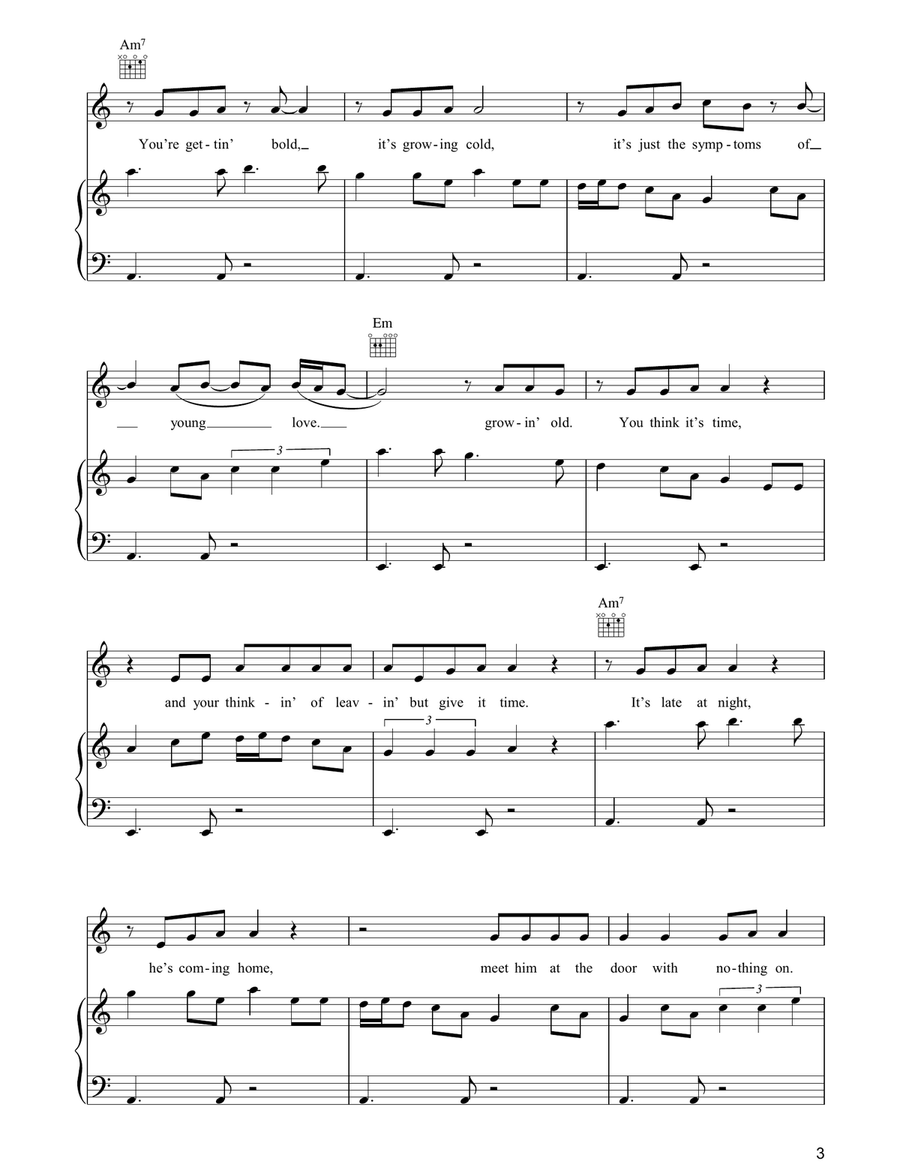 Dip It Low Piano, Vocal, Guitar scores gallery preview page 3