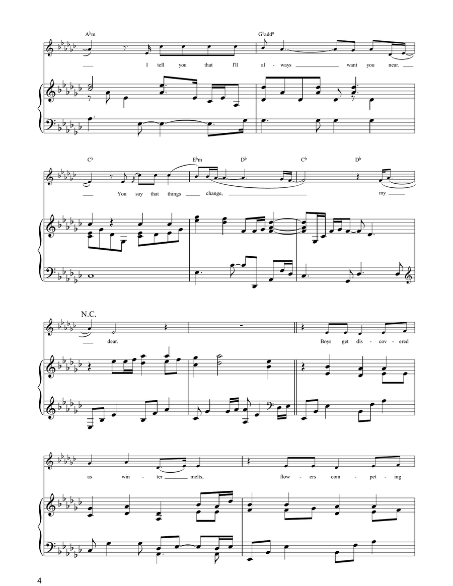 Winter Winter Piano, Vocal, Guitar scores gallery preview page 4