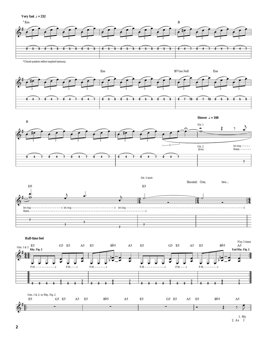 Am I Evil? Am I Evil? Acoustic Guitar scores gallery preview page 2