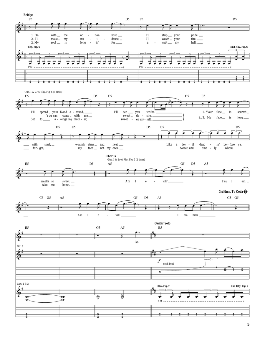 Am I Evil? Am I Evil? Acoustic Guitar scores gallery preview page 5
