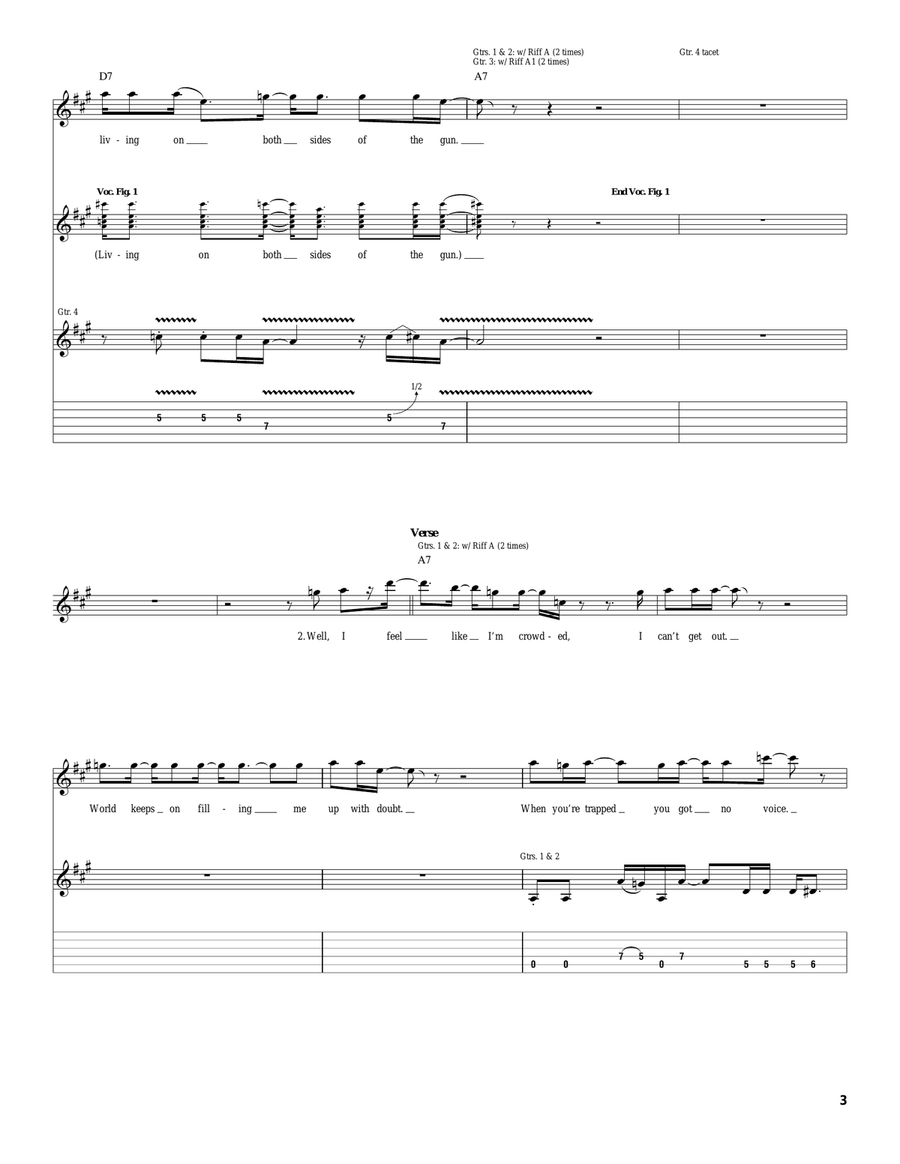 Both Sides Of The Gun Both Sides Of The Gun Acoustic Guitar scores gallery preview page 3