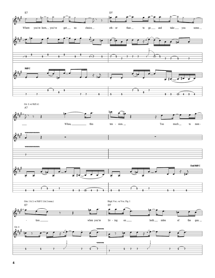 Both Sides Of The Gun Both Sides Of The Gun Acoustic Guitar scores gallery preview page 4