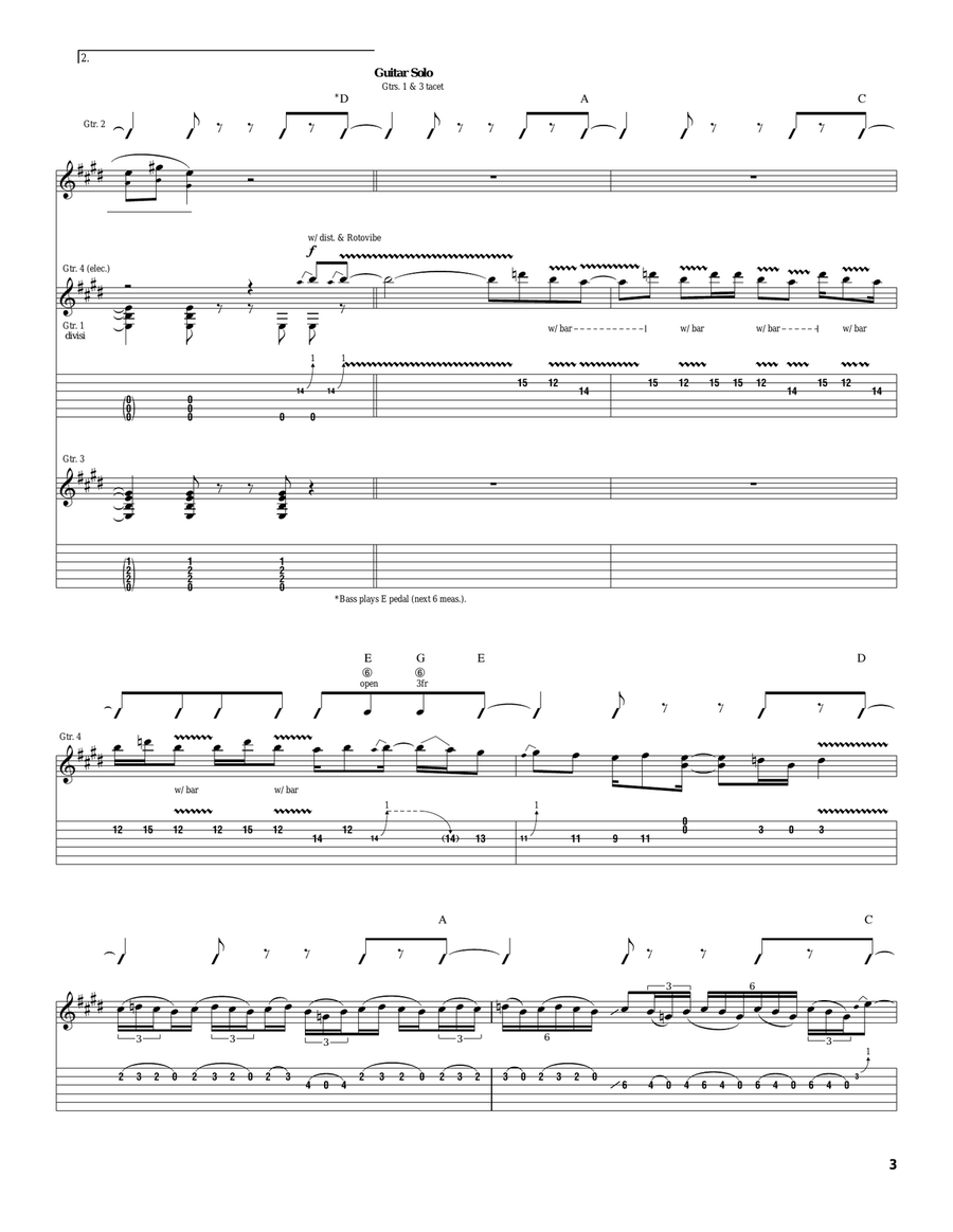 Engraved Invitation Engraved Invitation Acoustic Guitar scores gallery preview page 3