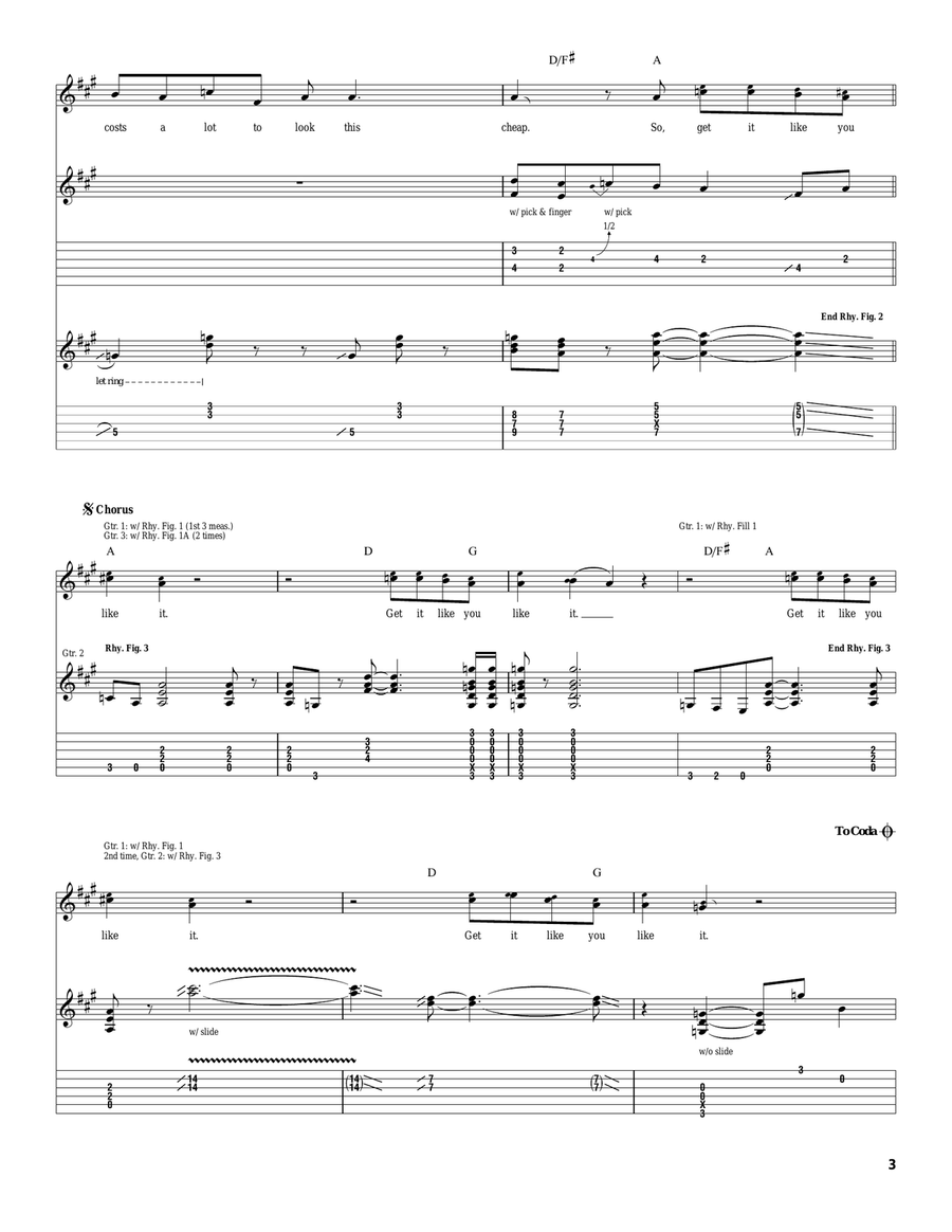 Get It Like You Like It Get It Like You Like It Acoustic Guitar scores gallery preview page 3