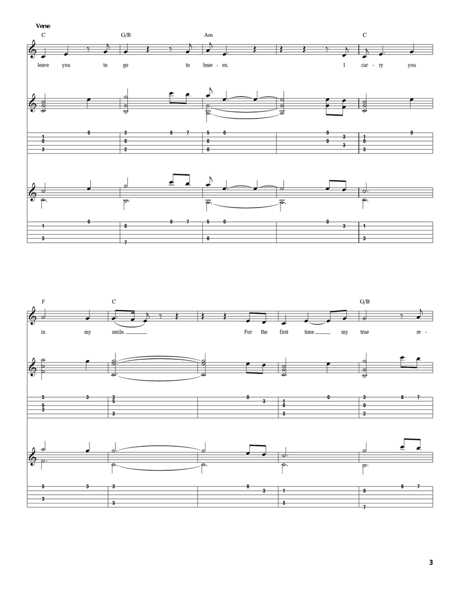 Happy Everafter In Your Eyes Acoustic Guitar scores gallery preview page 3