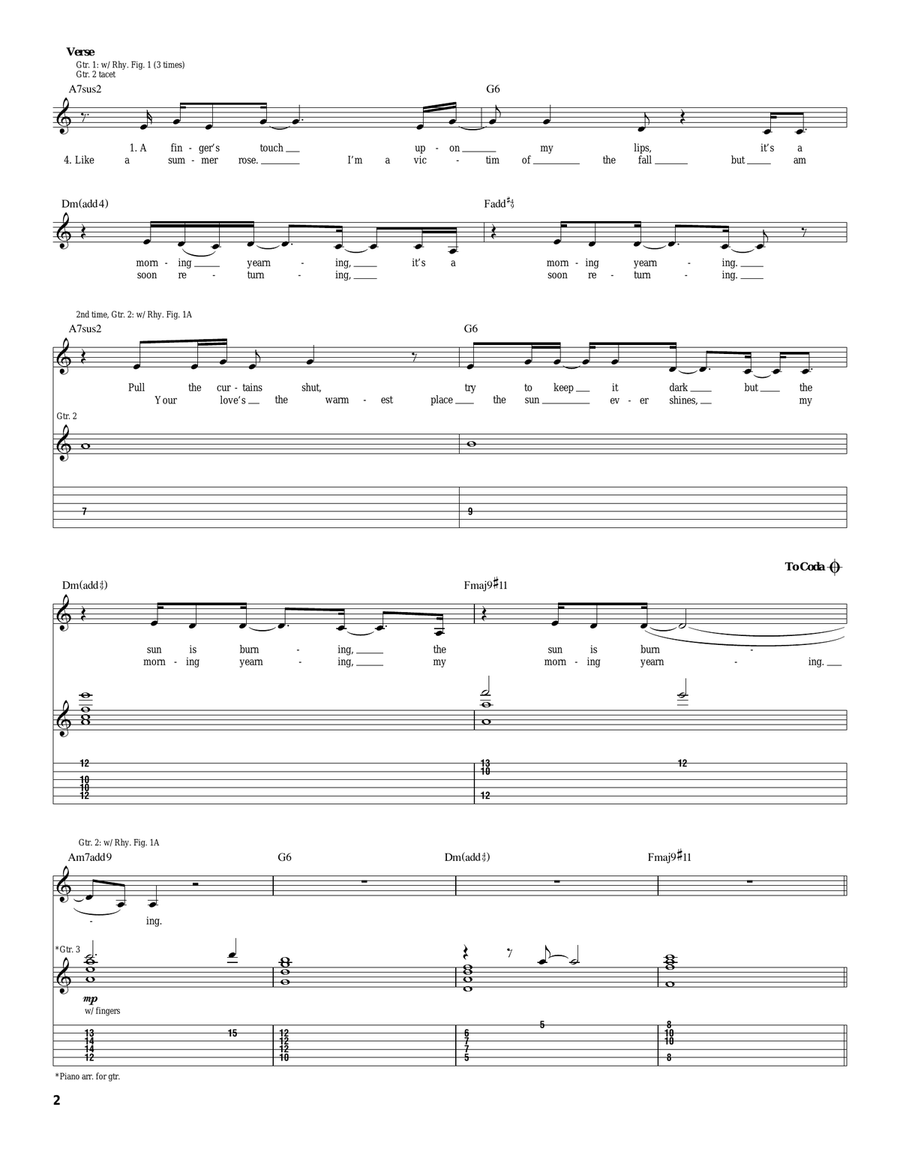 Morning Yearning Morning Yearning Acoustic Guitar scores gallery preview page 2