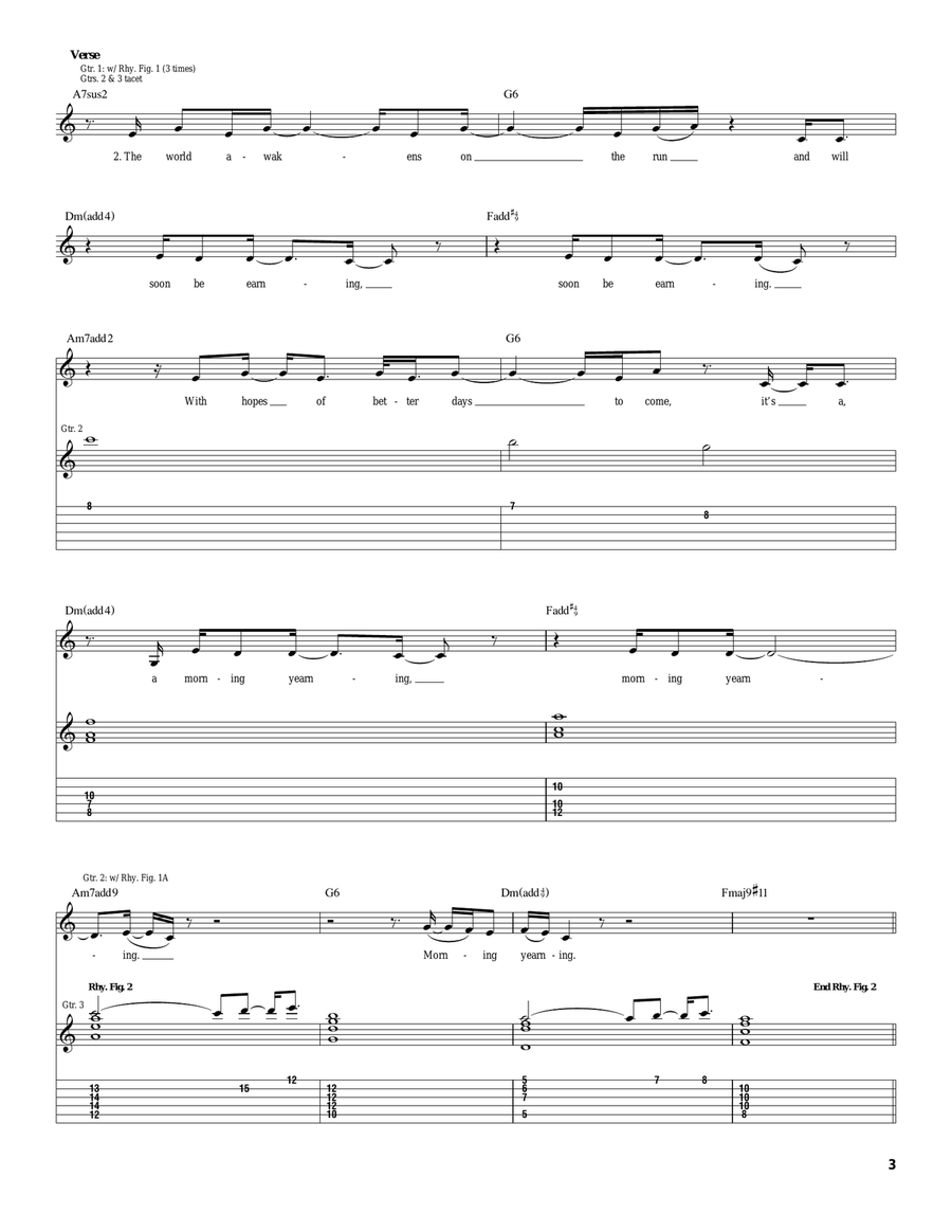 Morning Yearning Morning Yearning Acoustic Guitar scores gallery preview page 3