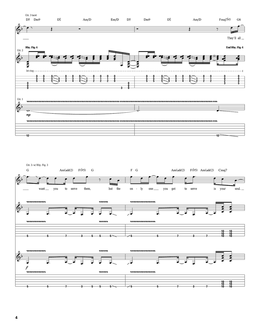 Serve Your Soul Serve Your Soul Acoustic Guitar scores gallery preview page 4