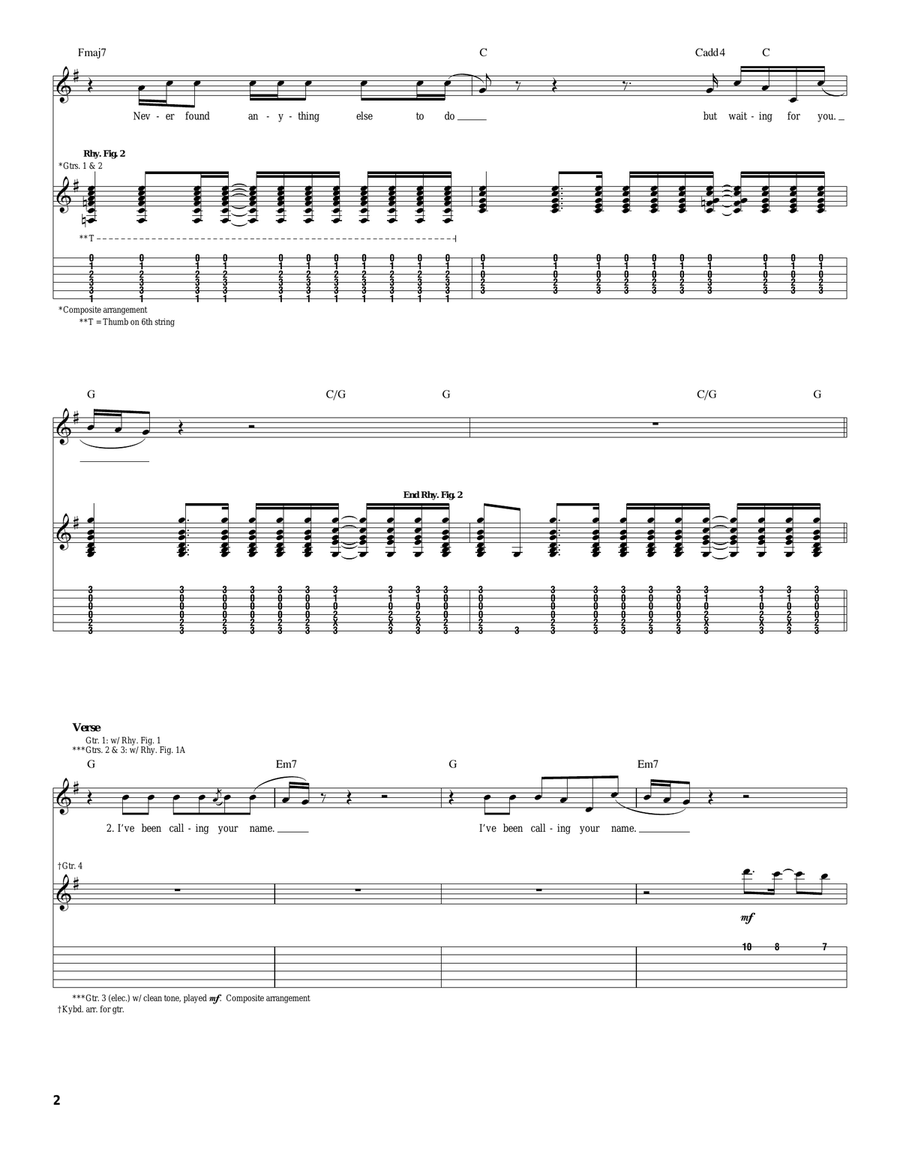 Waiting For You Waiting For You Acoustic Guitar scores gallery preview page 2