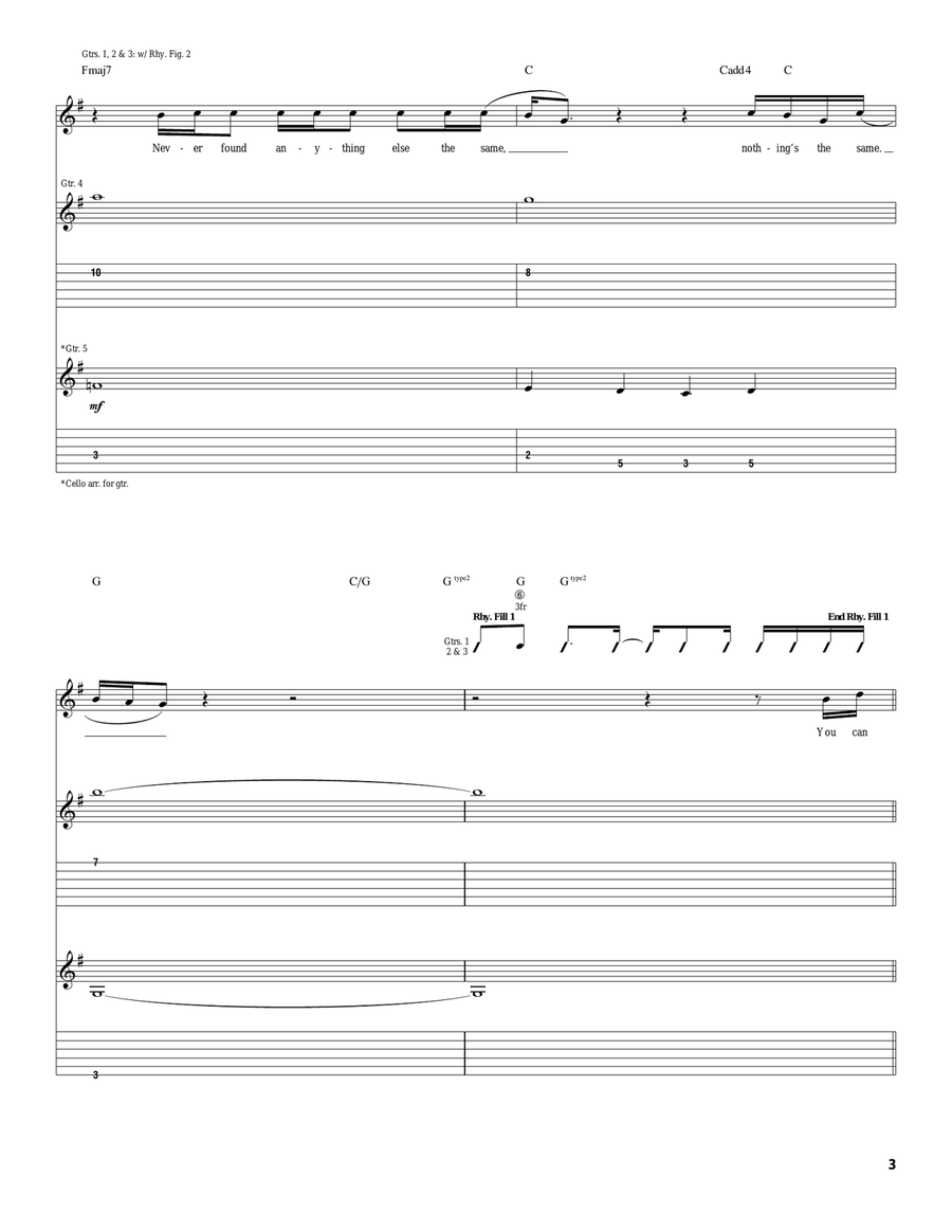 Waiting For You Waiting For You Acoustic Guitar scores gallery preview page 3