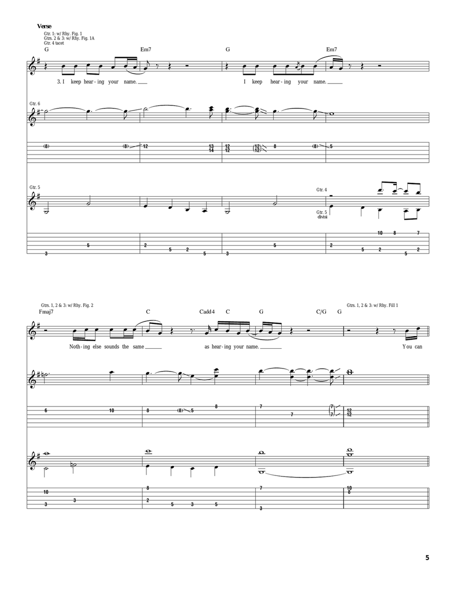 Waiting For You Waiting For You Acoustic Guitar scores gallery preview page 5