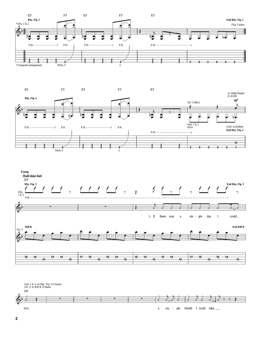 Laid To Rest Laid To Rest Electric Guitar scores gallery preview page 2