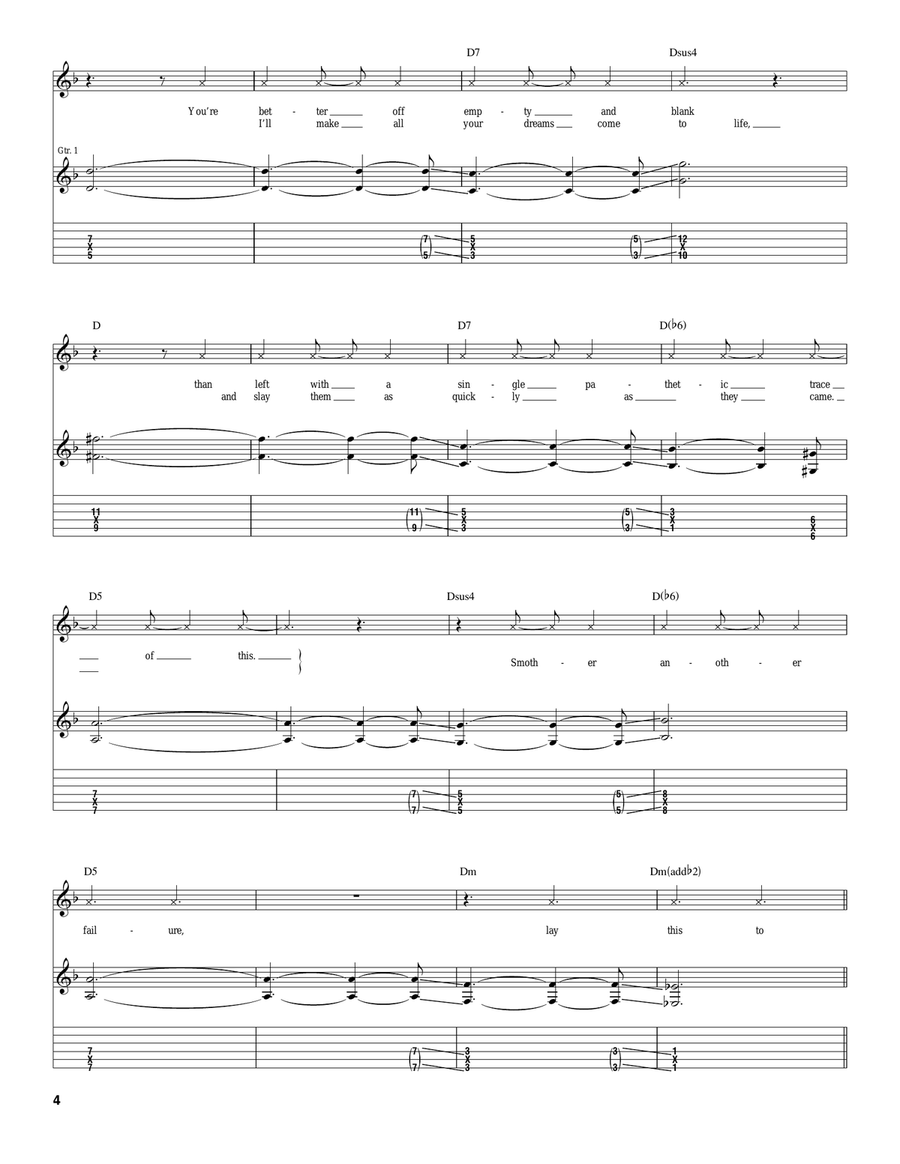 Laid To Rest Laid To Rest Electric Guitar scores gallery preview page 4