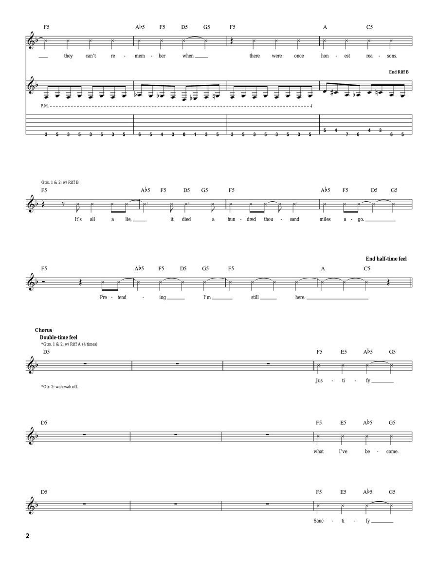 What I've Become What I've Become Electric Guitar scores gallery preview page 2