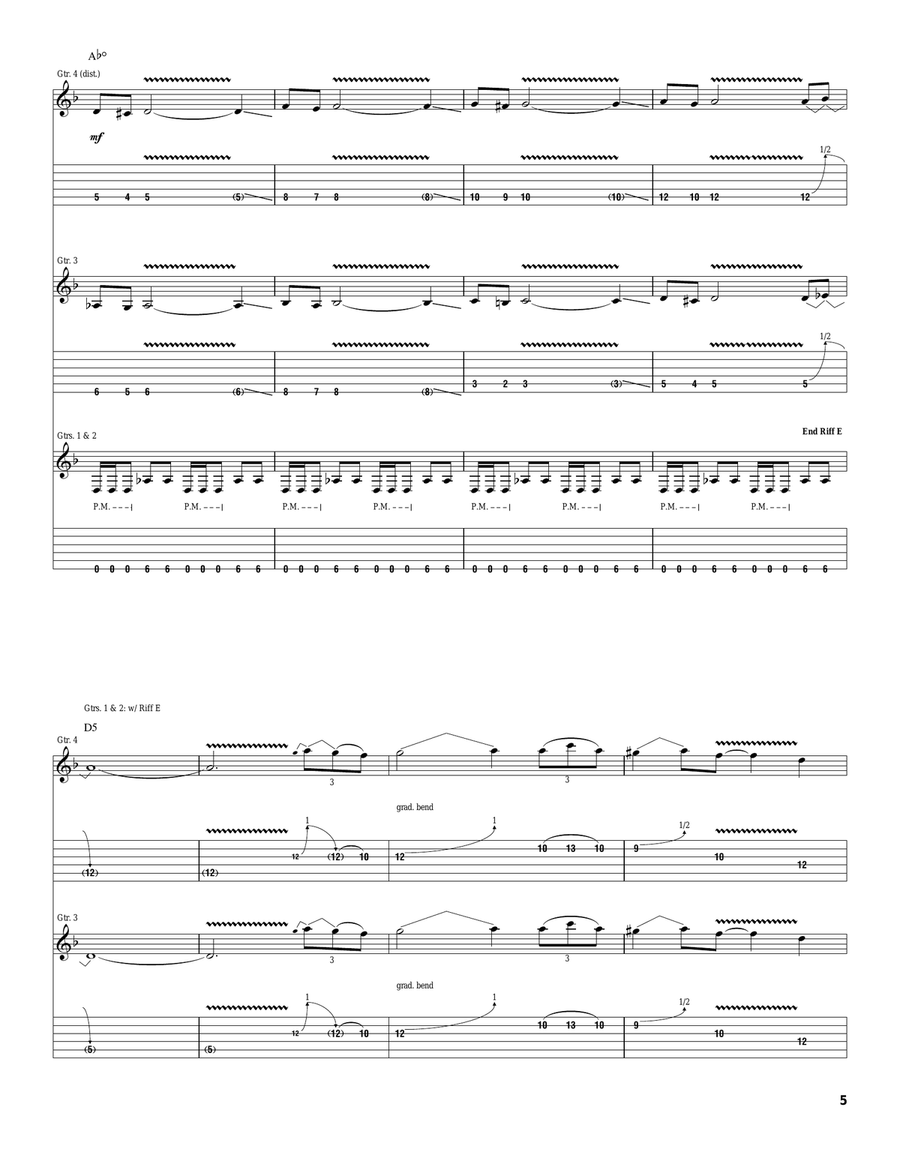 What I've Become What I've Become Electric Guitar scores gallery preview page 5