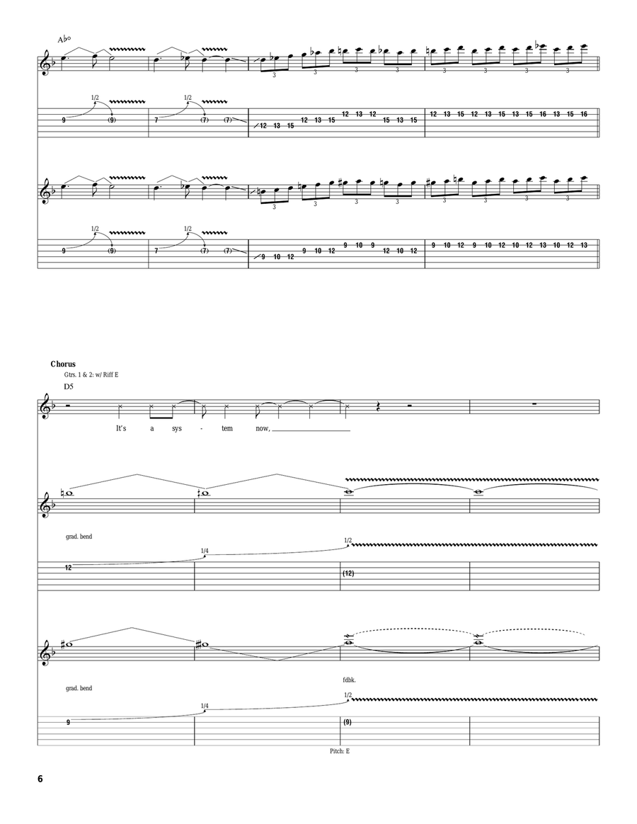 What I've Become What I've Become Electric Guitar scores gallery preview page 6