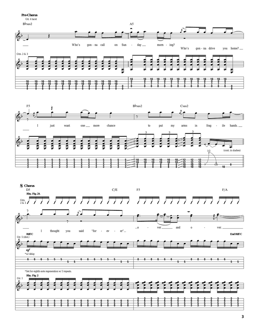 Paperthin Hymn Paperthin Hymn Acoustic Guitar scores gallery preview page 3