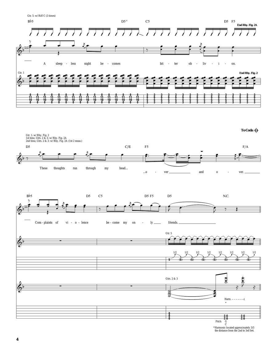 Paperthin Hymn Paperthin Hymn Acoustic Guitar scores gallery preview page 4