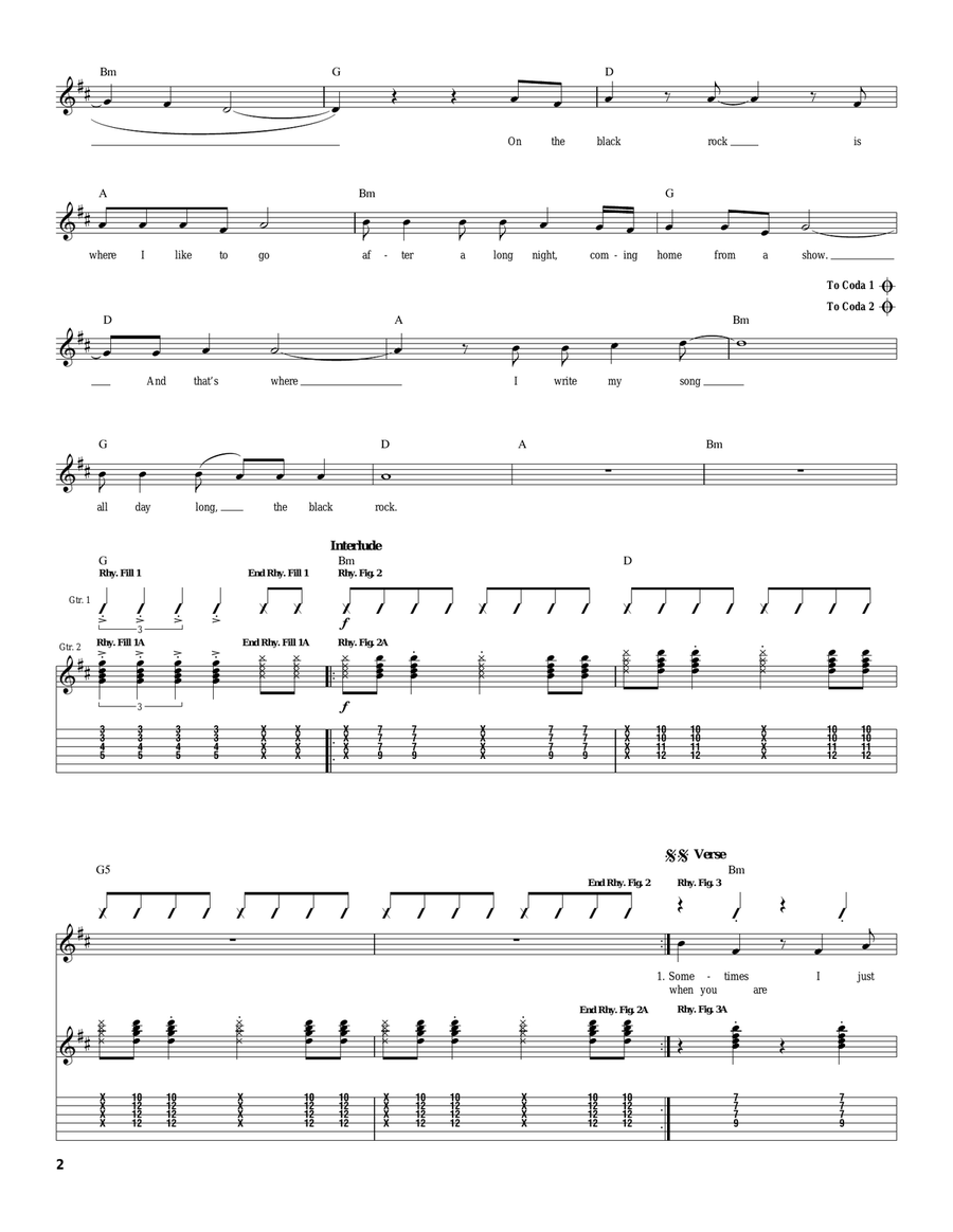 Black Rock Black Rock Acoustic Guitar scores gallery preview page 2