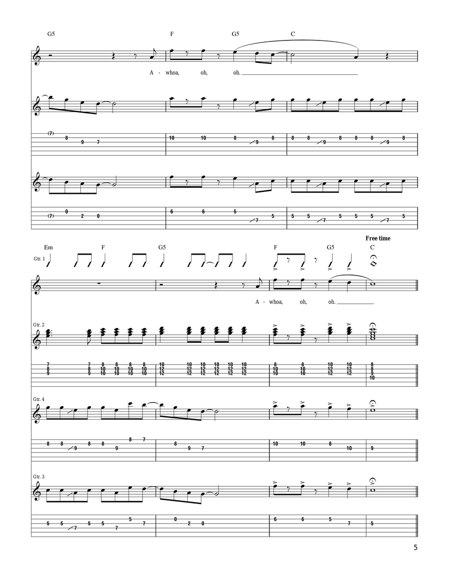 Delicate Few Delicate Few Acoustic Guitar scores gallery preview page 5