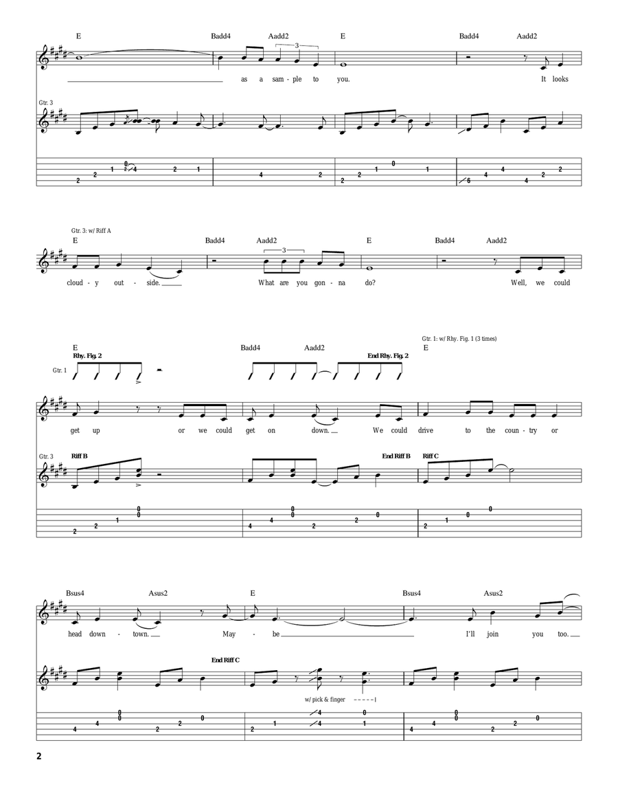 Hold On True Hold On True Acoustic Guitar scores gallery preview page 2
