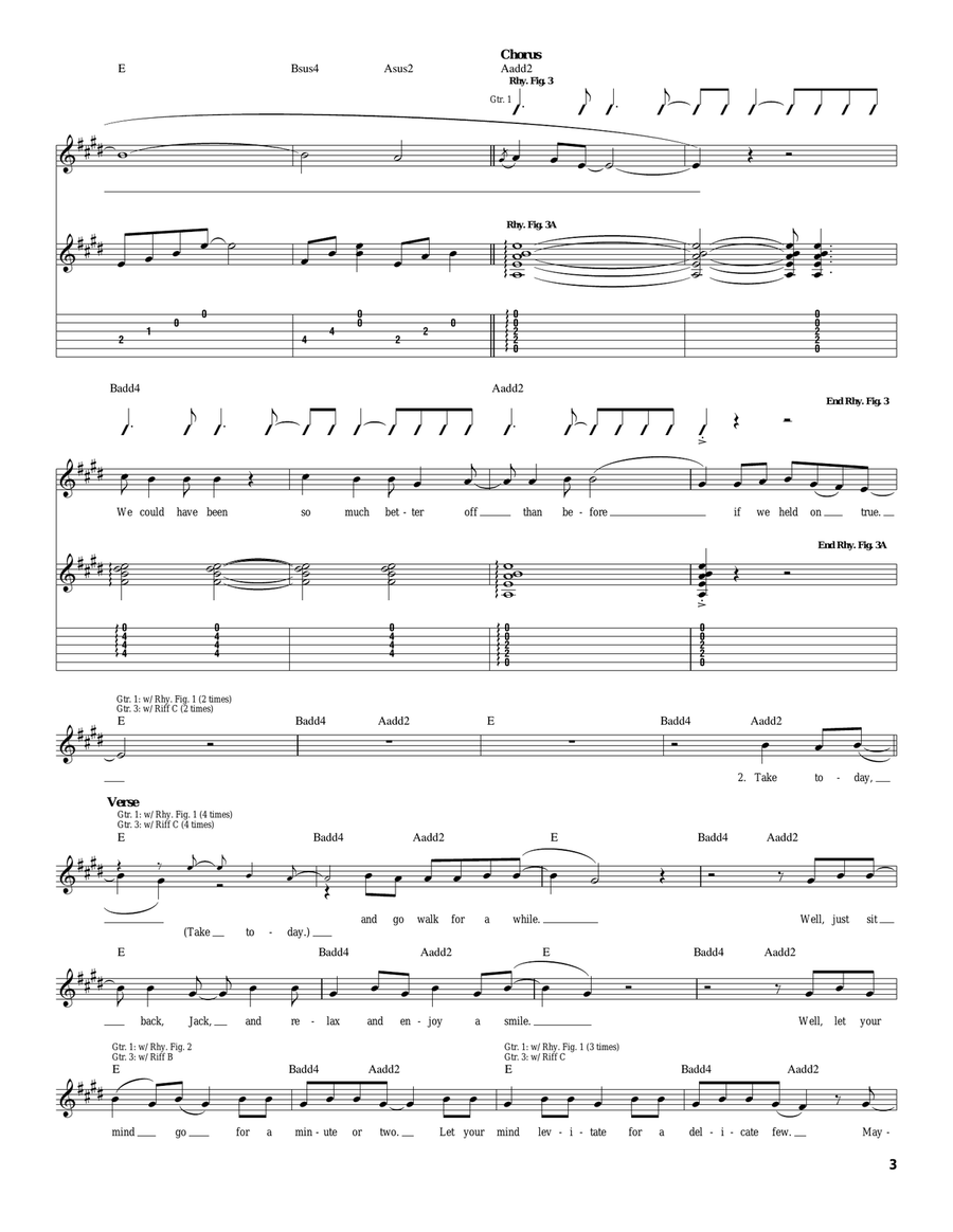 Hold On True Hold On True Acoustic Guitar scores gallery preview page 3