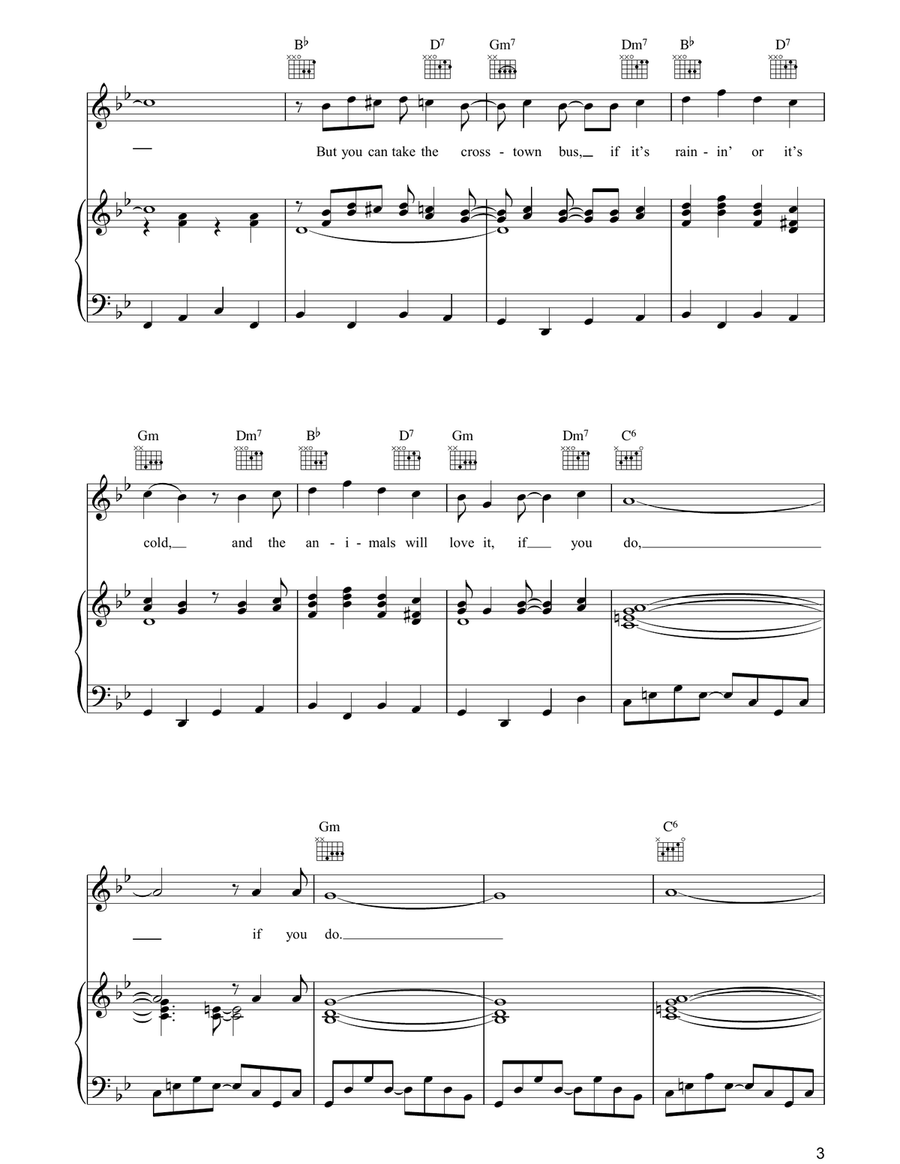At The Zoo At The Zoo Piano, Vocal, Guitar scores gallery preview page 3