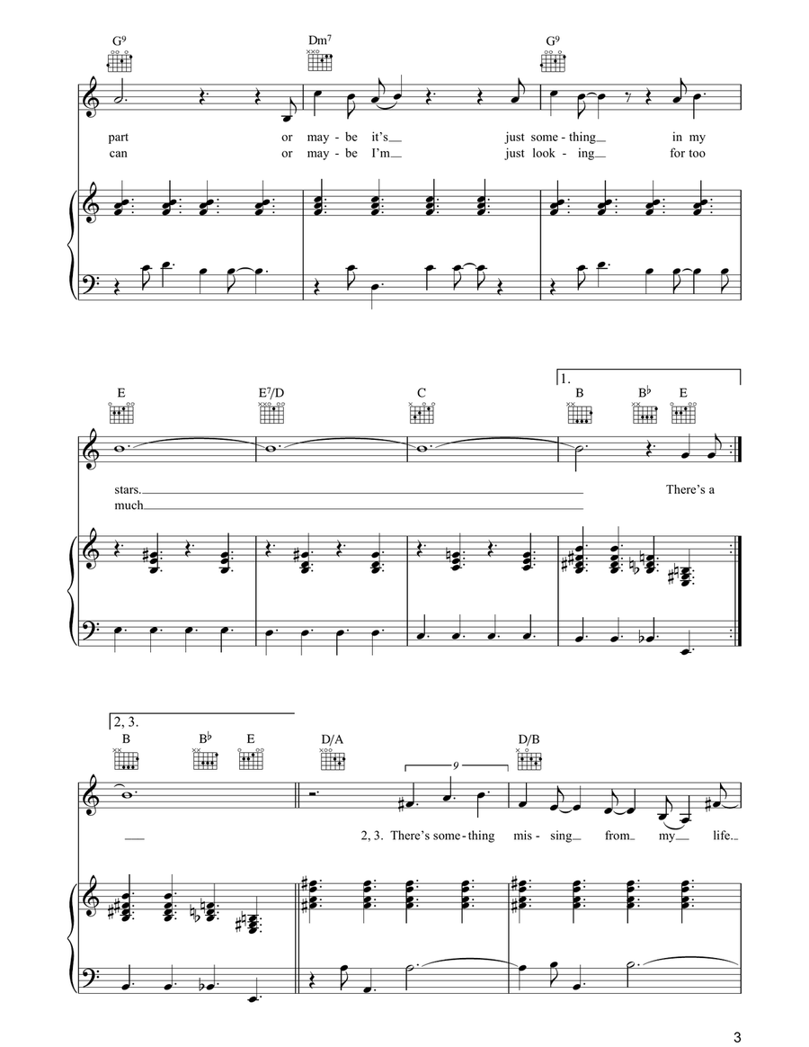Hole In My Life Hole In My Life Piano, Vocal, Guitar scores gallery preview page 3
