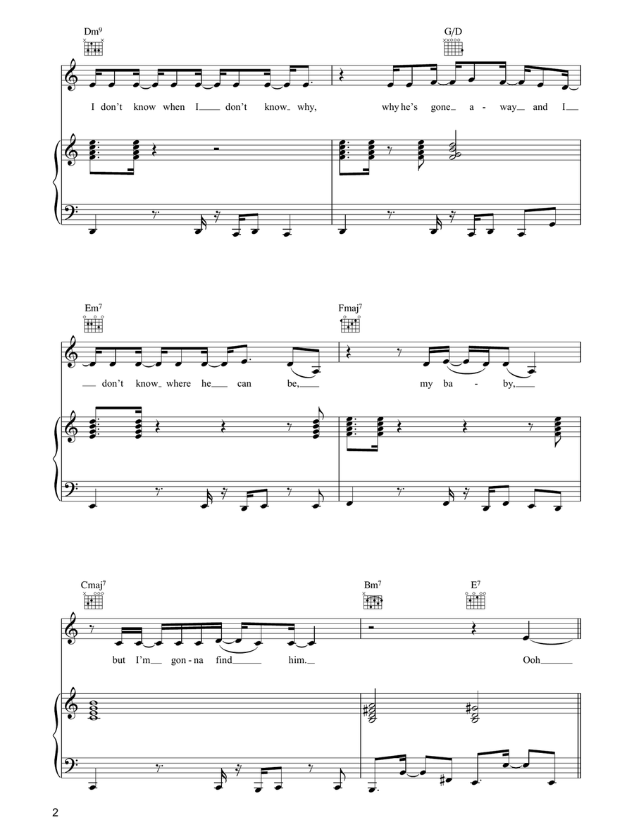 All Around The World All Around The World Piano, Vocal, Guitar scores gallery preview page 2