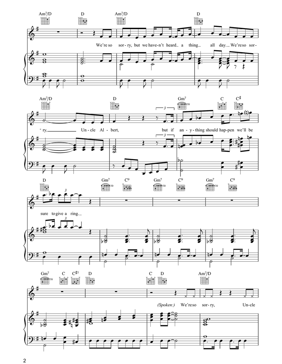 Uncle Albert / Admiral Halsey Acoustic Guitar scores gallery preview page 2