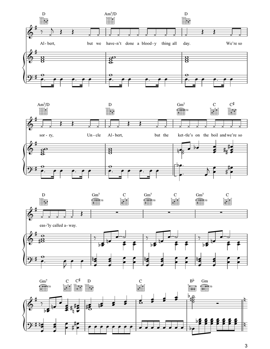 Uncle Albert / Admiral Halsey Acoustic Guitar scores gallery preview page 3
