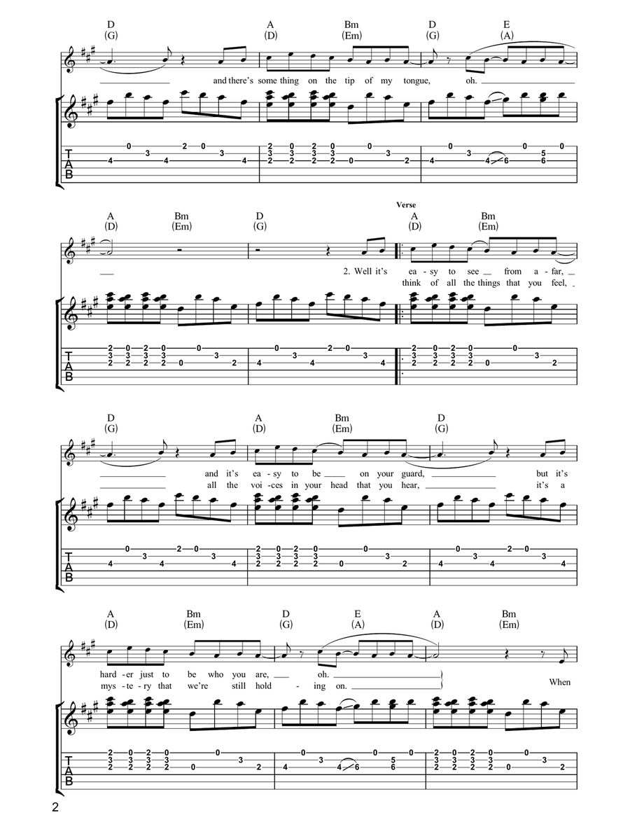 Walking In The Sun Walking In The Sun Guitar Tablature scores gallery preview page 2