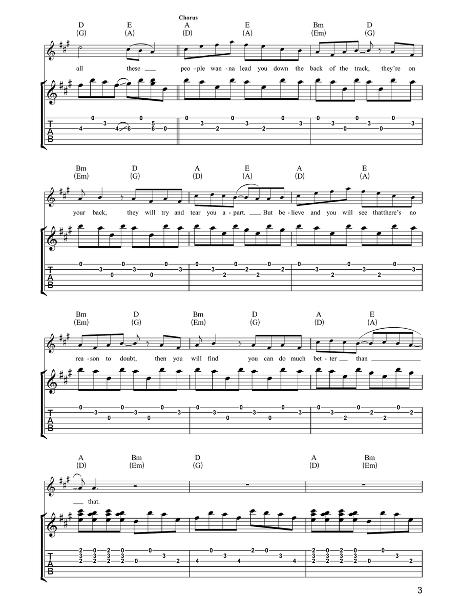 Walking In The Sun Walking In The Sun Guitar Tablature scores gallery preview page 3