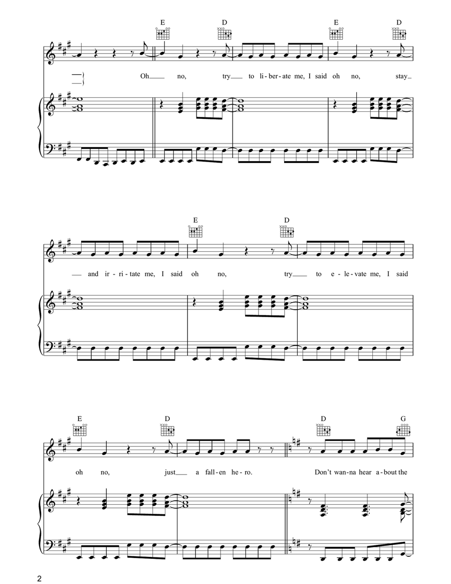 Peanuts Peanuts Piano, Vocal, Guitar scores gallery preview page 2