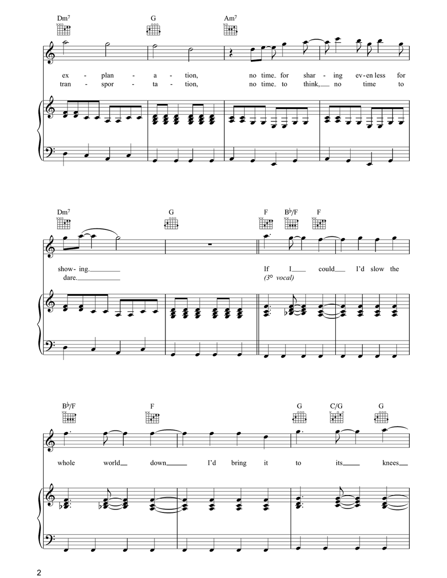 No Time This Time Piano, Vocal, Guitar scores gallery preview page 2