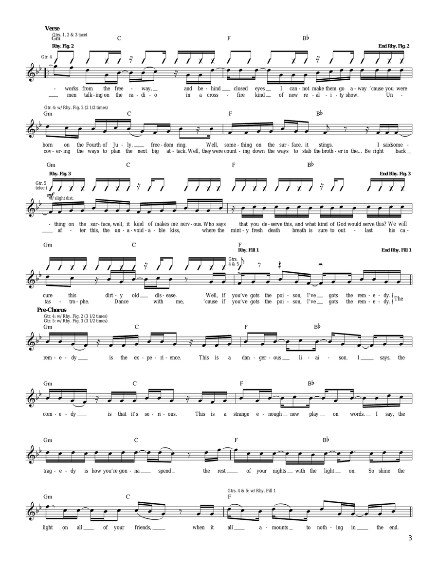 The Remedy (I Won't Worry) Acoustic Guitar scores gallery preview page 3