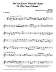 Do You Know What It Means to Miss New Orleans - Bb Trumpet