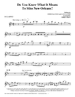 Do You Know What It Means to Miss New Orleans - Bb Clarinet