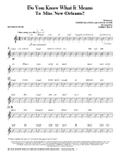 Do You Know What It Means to Miss New Orleans - Banjo/Guitar
