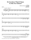Do You Know What It Means to Miss New Orleans - Drums