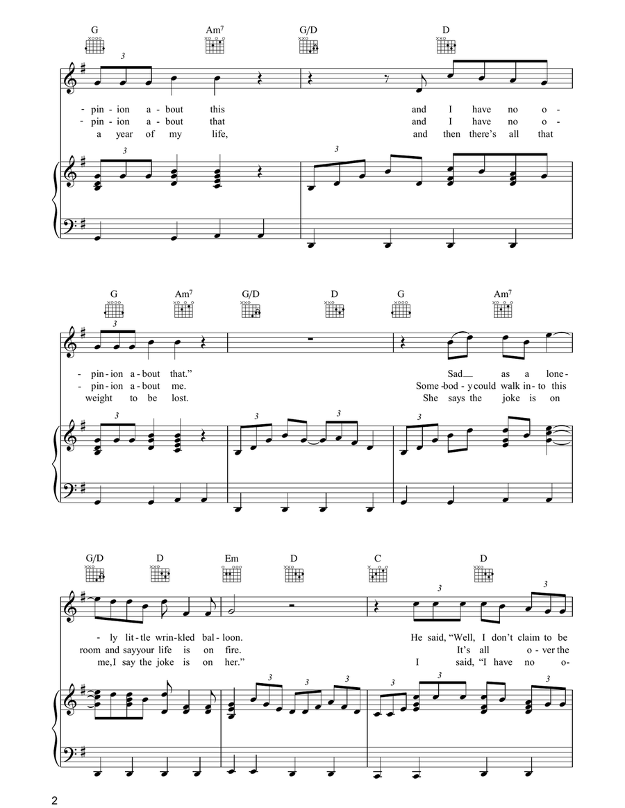 Crazy Love Vol. II Crazy Love Vol. II Piano, Vocal, Guitar scores gallery preview page 2