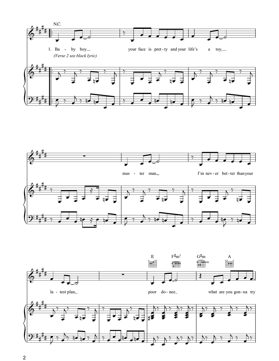 Been It Been It Piano, Vocal, Guitar scores gallery preview page 2