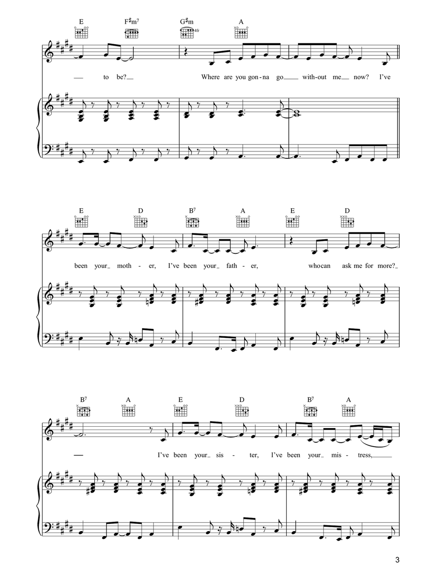 Been It Been It Piano, Vocal, Guitar scores gallery preview page 3