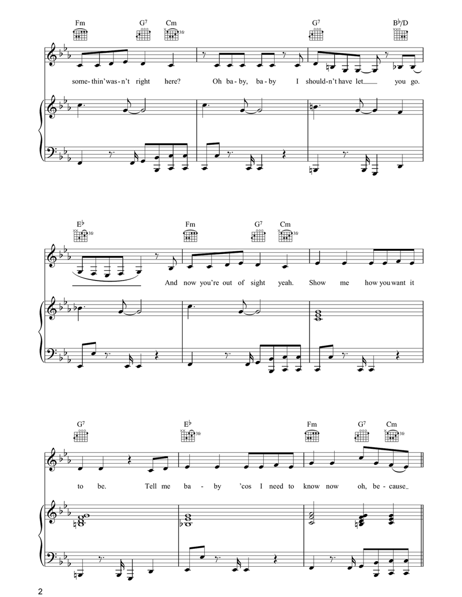 ...Baby One More Time ...Baby One More Time Piano, Vocal, Guitar scores gallery preview page 2