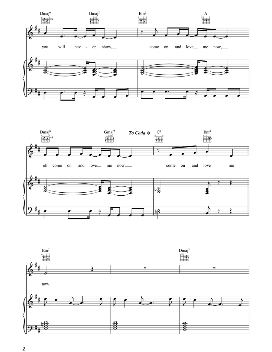 Carnival Carnival Piano, Vocal, Guitar scores gallery preview page 2