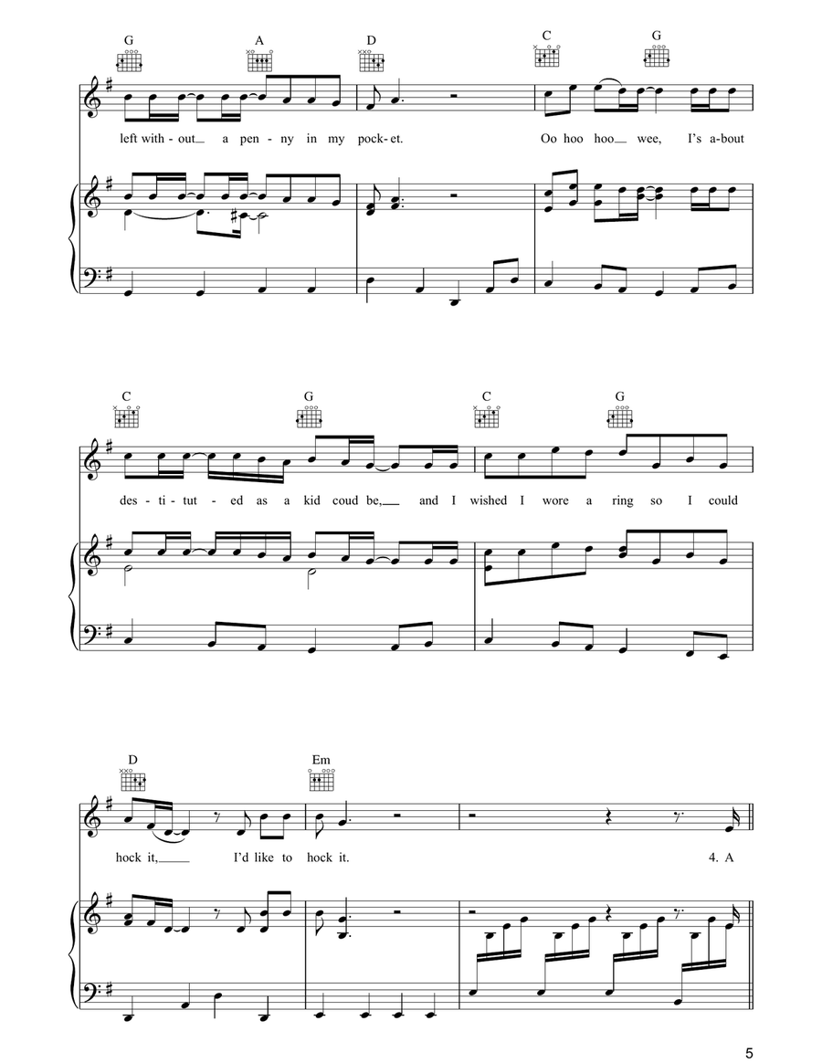 Duncan Duncan Piano, Vocal, Guitar scores gallery preview page 5