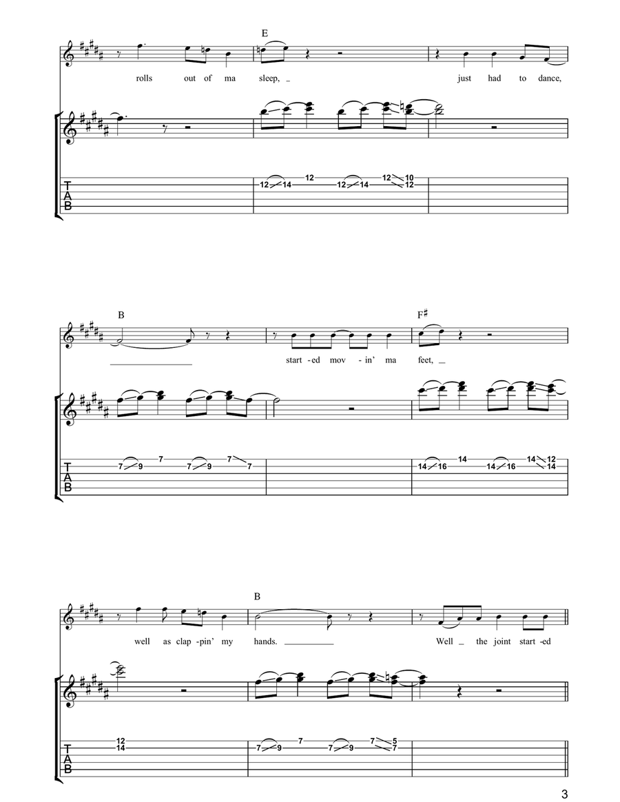 Around And Around Acoustic Guitar scores gallery preview page 3