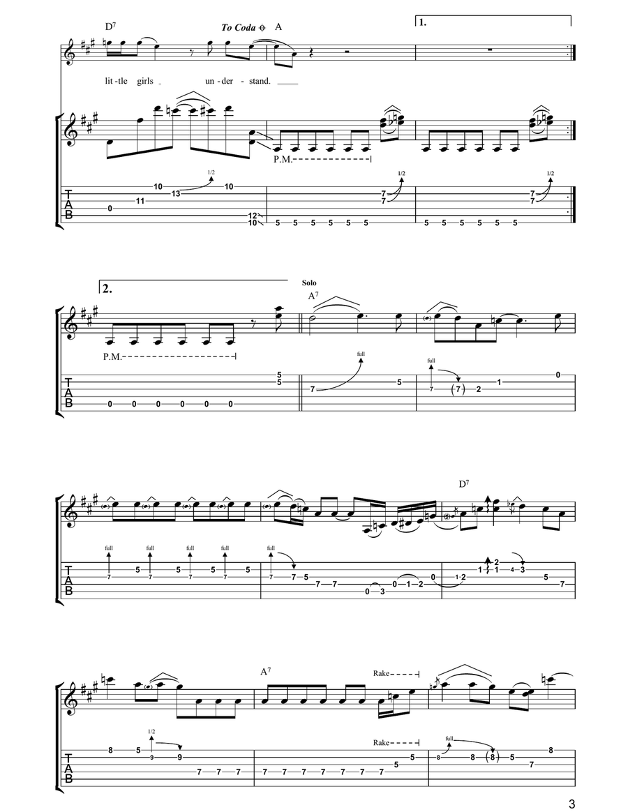Back Door Man Back Door Man Electric Guitar scores gallery preview page 3