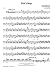 Don't Stop - Bass