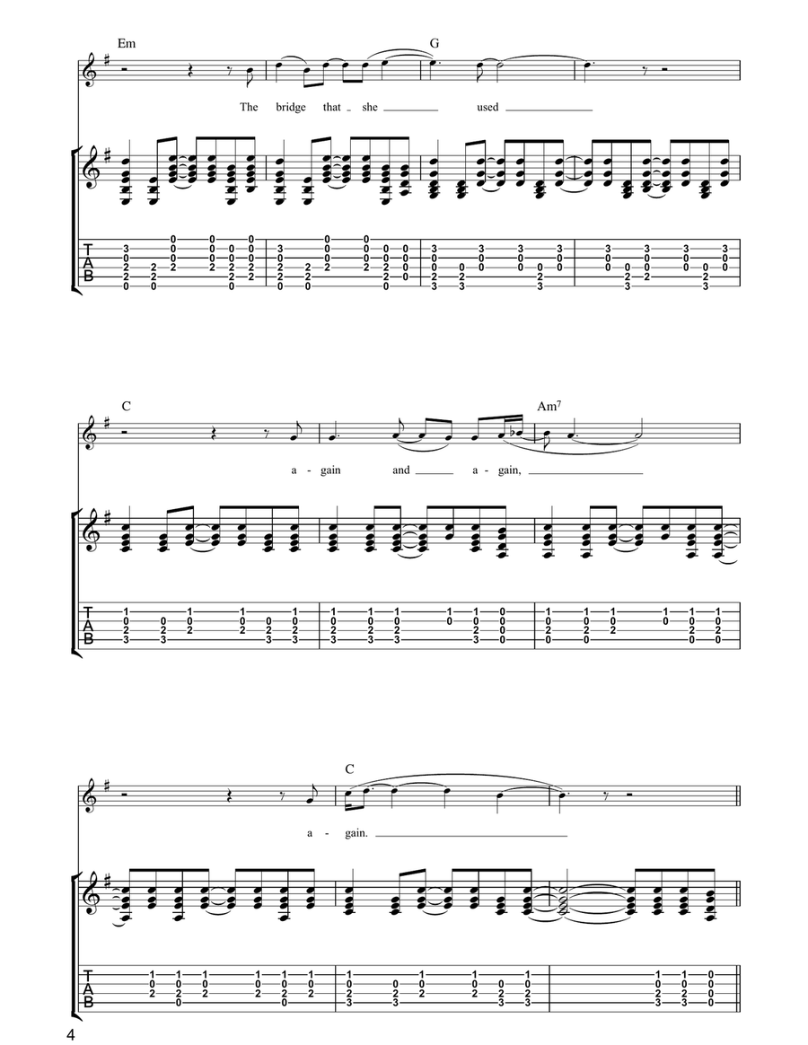 Billy Davey's Daughter Billy Davey's Daughter Guitar Tablature scores gallery preview page 4